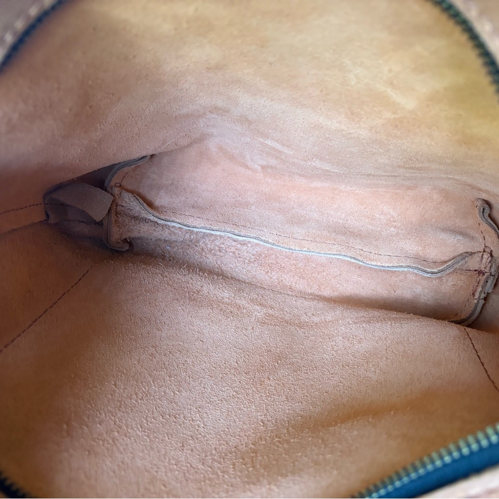NEW Portland Leather Goods mini crossbody with zip in SUNSET! - Picture 4 of 4